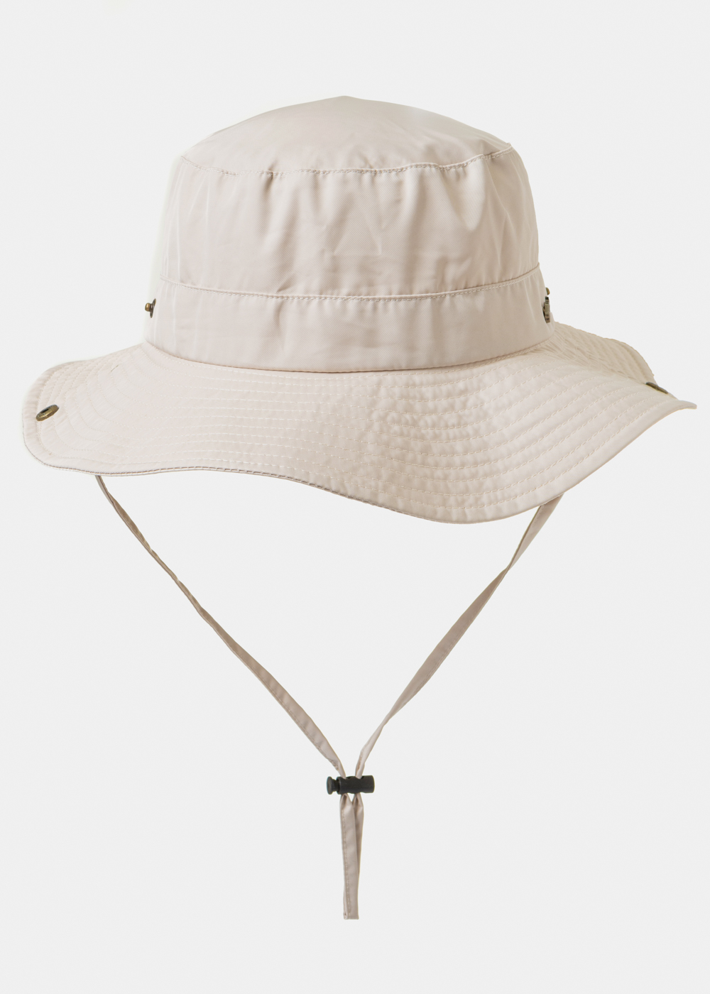Ecru Active Bucket Hat w/ Side Buttons Ecru Active Bucket Hat w/ Side Buttons - Image 1