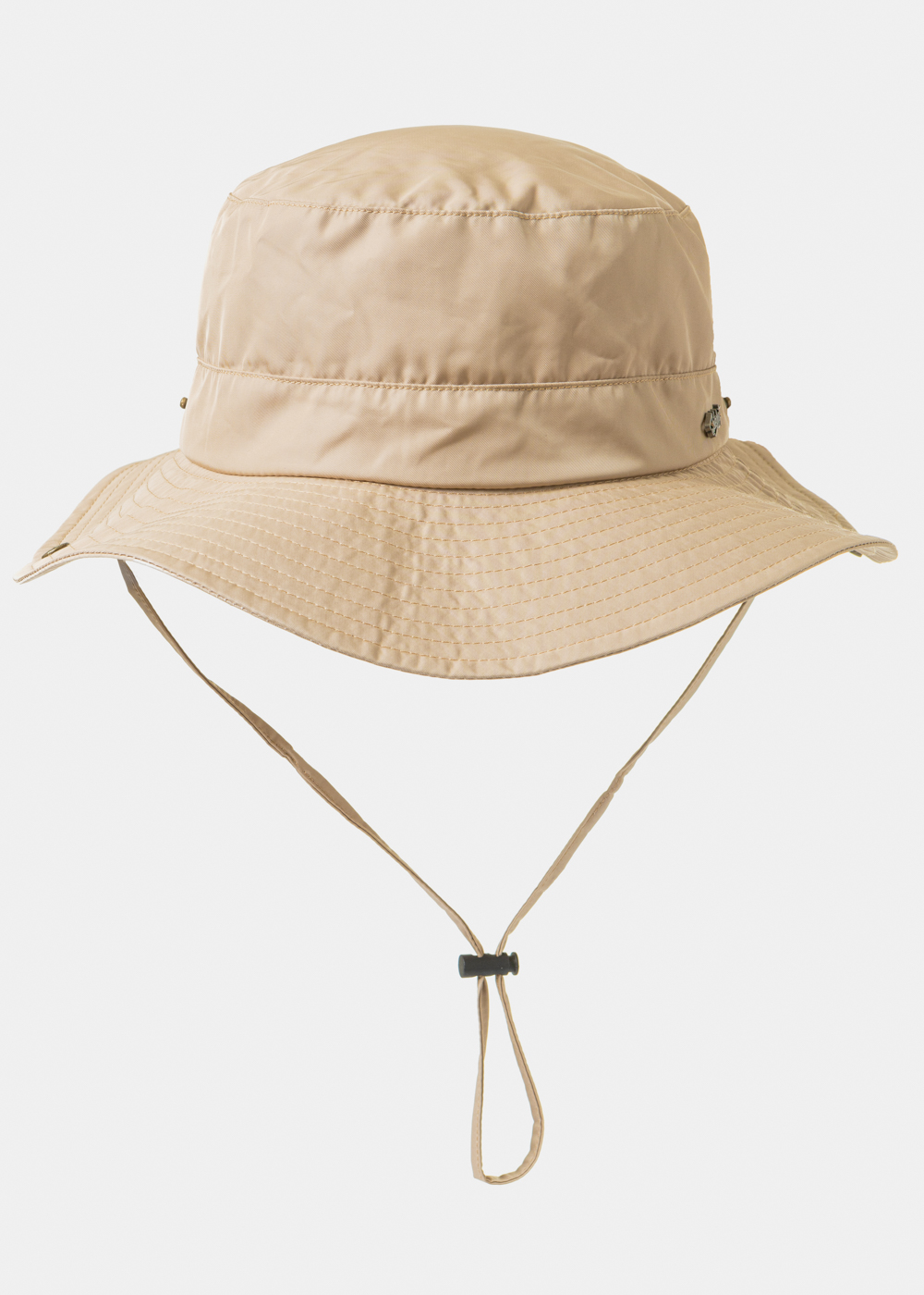 Beige Active Bucket Hat w/ Side Buttons Beige Active Bucket Hat w/ Side Buttons - Image 1