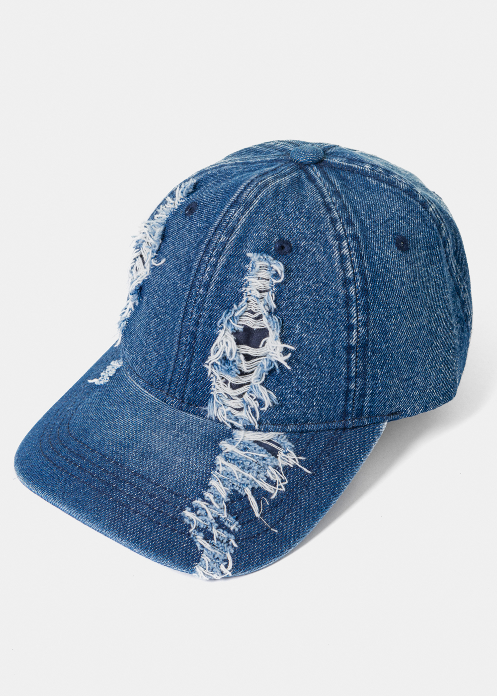 Ripped Jean Cap - Navy Blue Ripped Jean Cap - Navy Blue - Image 1