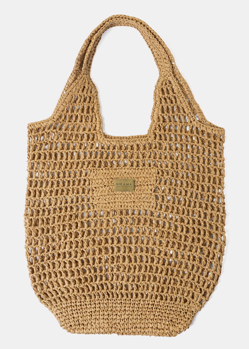 Brown Knitted Tote Bag Brown Knitted Tote Bag - Image 1