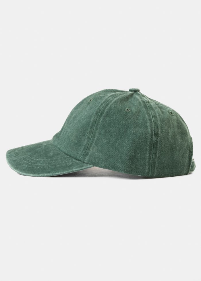 Washed Cotton Twill Cap - Green - Image 3