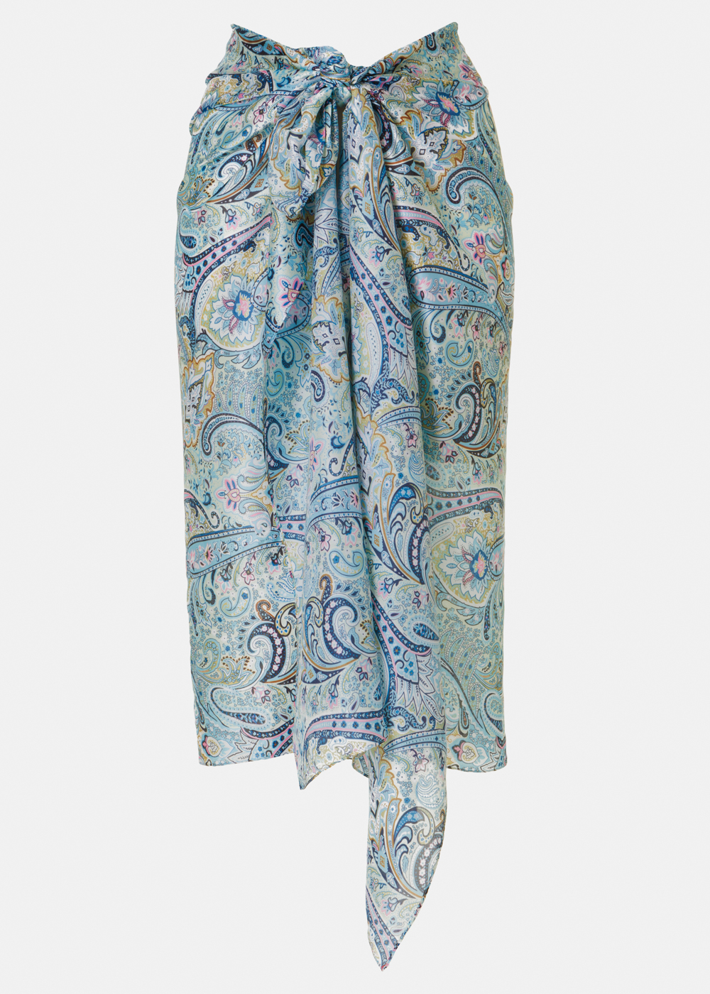 Blue Pareo w/ Paisley Pattern Blue Pareo w/ Paisley Pattern - Image 1