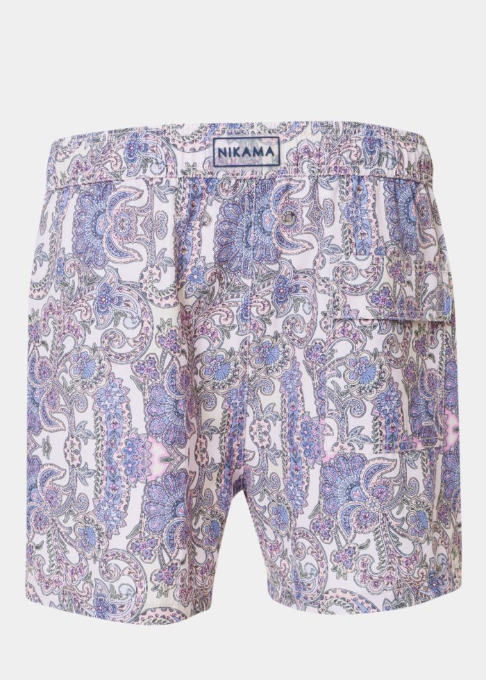 Pink Paisley Classic Men Swimwear - Image 4