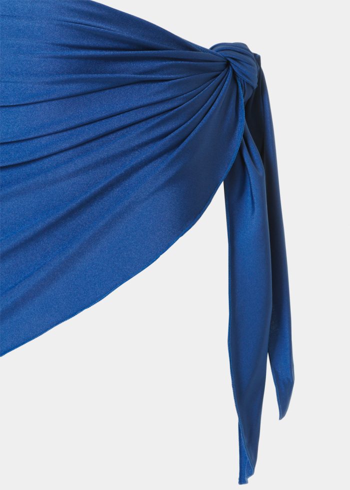 Navy Blue Dacron Mini Pareo - Image 2