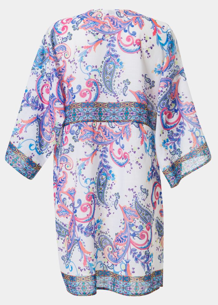 Purple Mini Paisley Dress - Image 2