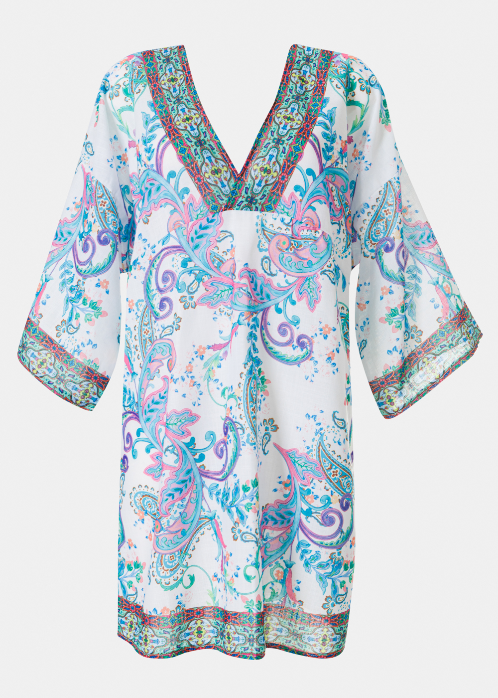 Green Mini Paisley Dress Green Mini Paisley Dress - Image 1