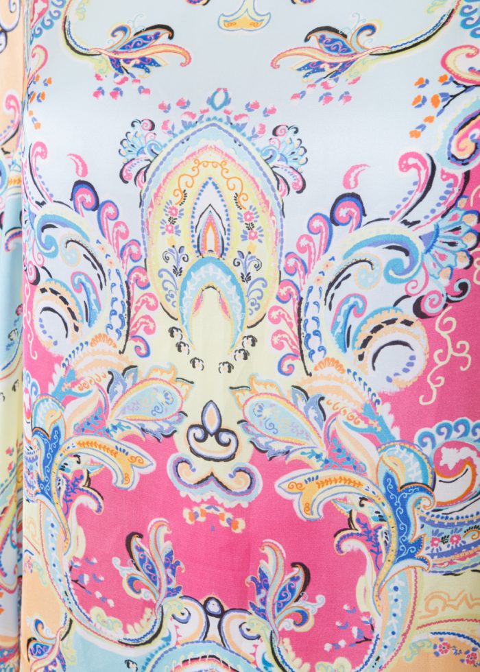 Butterfly Satin Dress w/ Baroque Pattern - Image 3