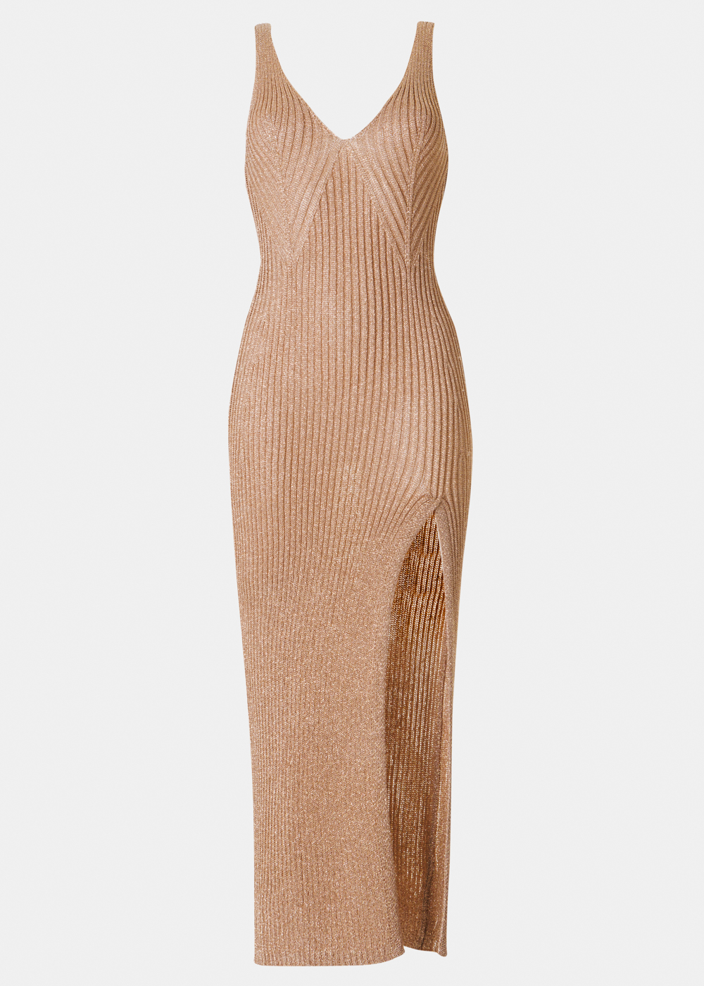 Brown Shimmery Knitted Beachwear Brown Shimmery Knitted Beachwear - Image 1