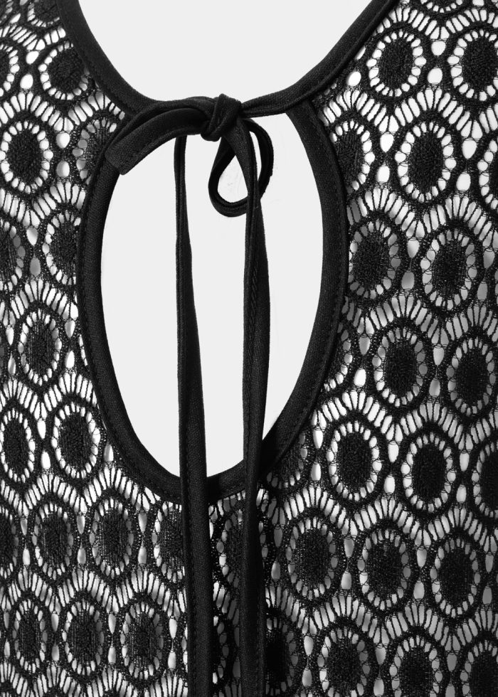 Black Soft Knitted Beachwear - Image 3