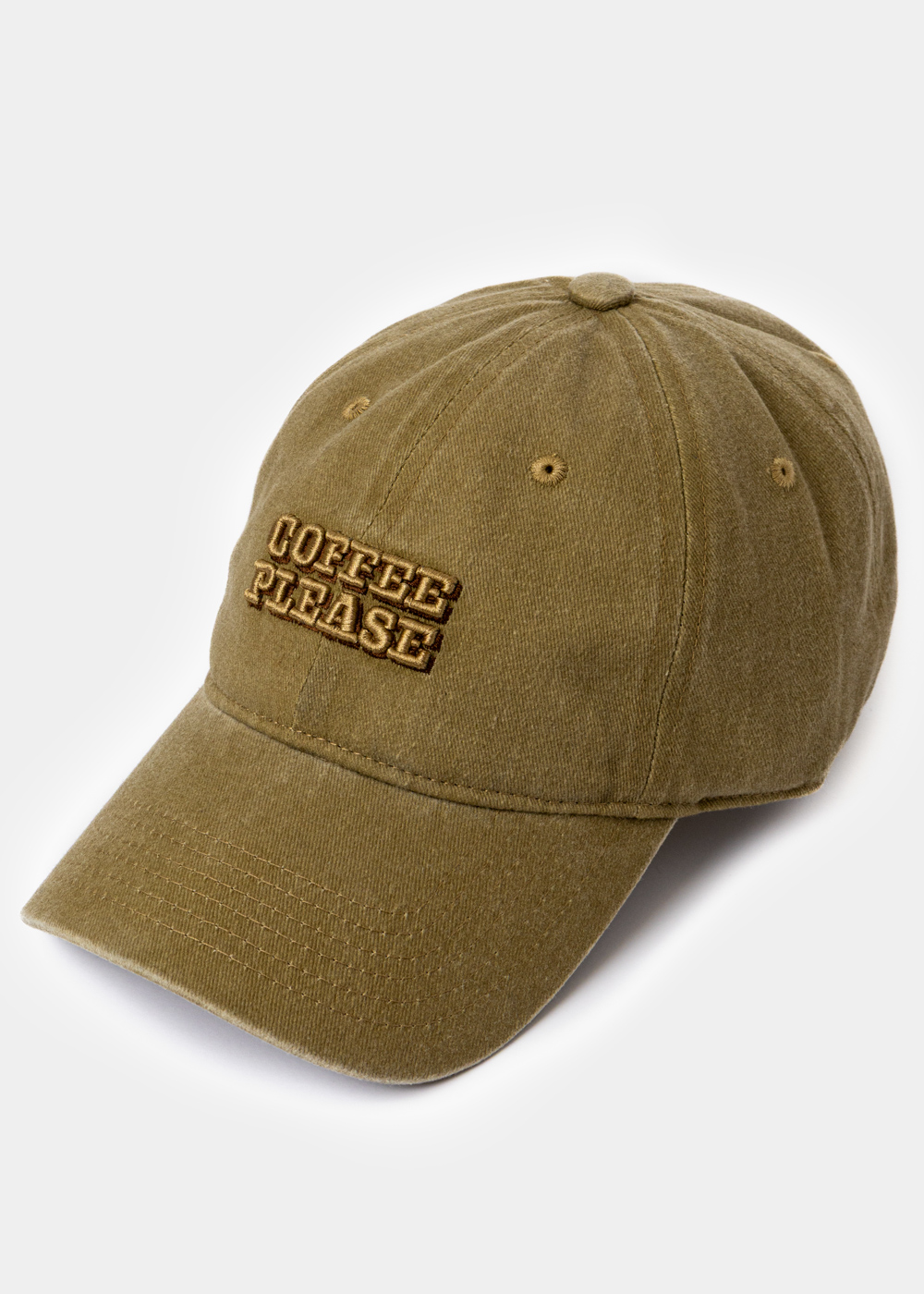 G28A6026 copy Green Jockey w/ "Coffee Please" Embroidery - Image 1