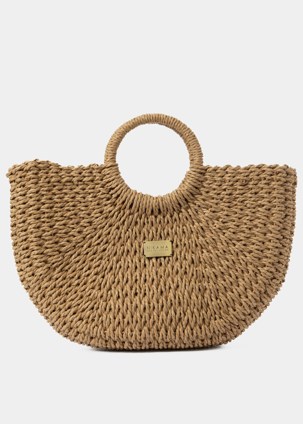 G28A6187 copy Brown Knitted Bag - Image 1
