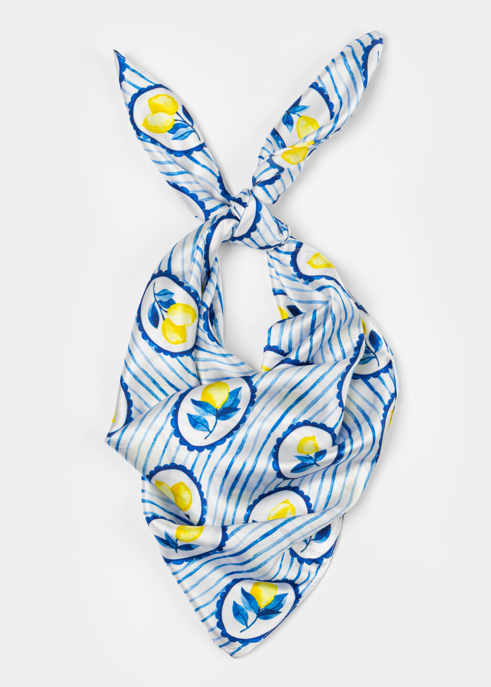 G28A6891 copy Framed Lemons Satin Scarf - Image 1