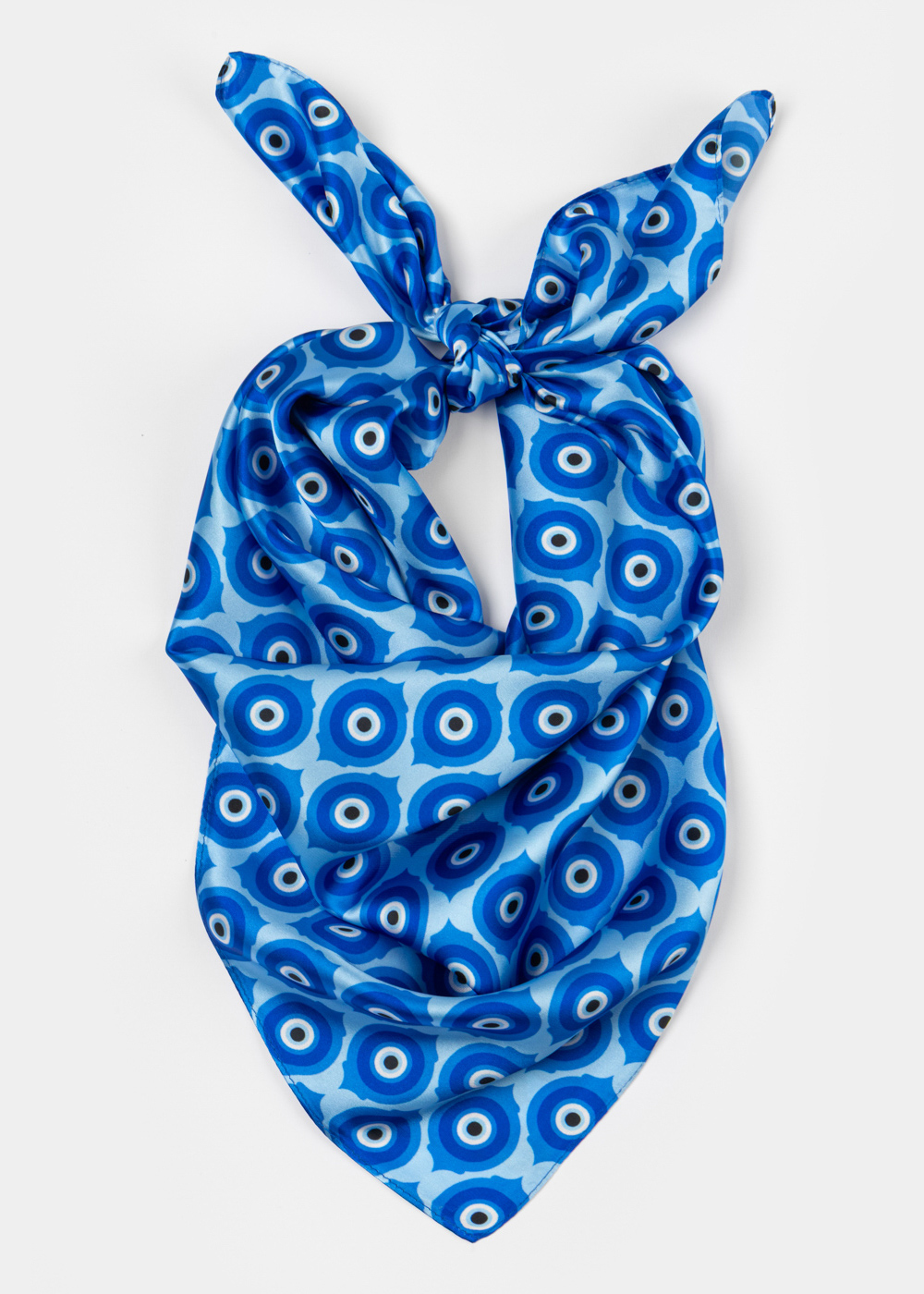 G28A6910 copy Evil Eyes Satin Scarf - Image 1