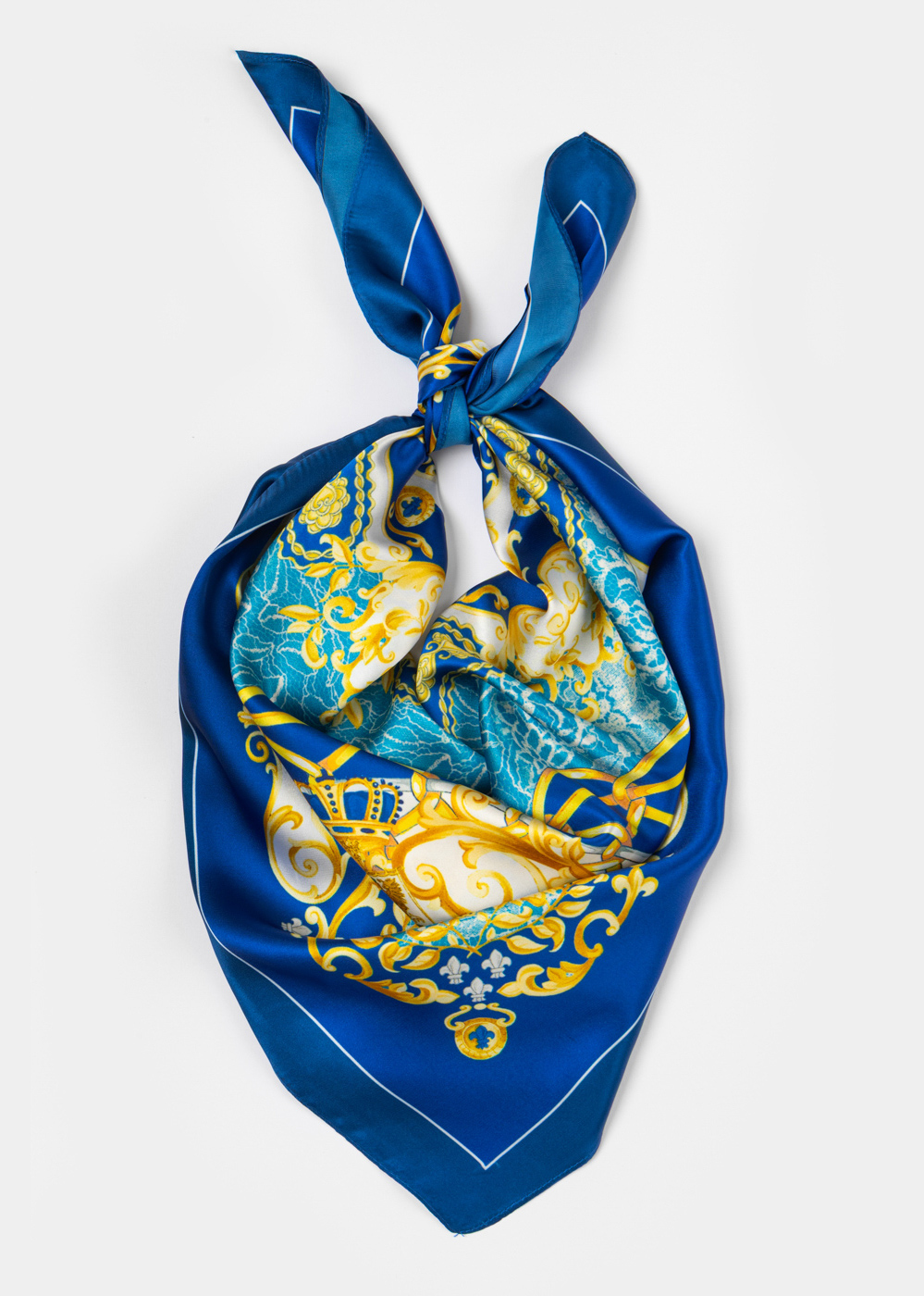 G28A6913 copy Royal Blue Satin Scarf - Image 1