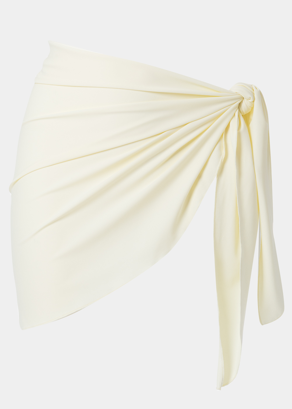 G28A7025 Cream Matte Dacron Mini Pareo - Image 1