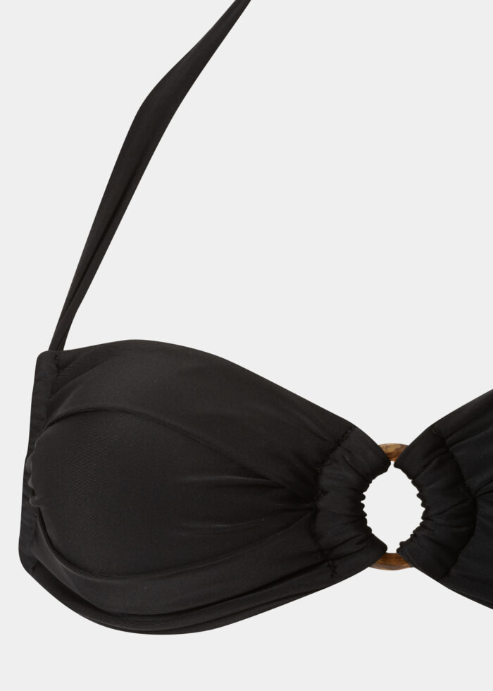 Sardinia Bikini Top - Black Dacron - Image 4