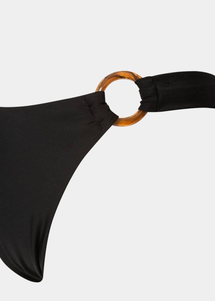 Sardinia Bikini Bottom - Black Dacron - Image 5