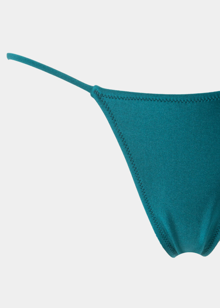 Ibiza Bikini Bottom - Petrol Dacron - Image 3