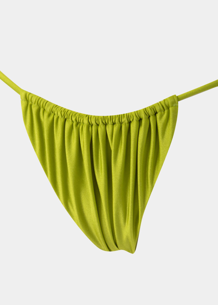 Barbados Bikini Bottom - Lime Dacron - Image 4