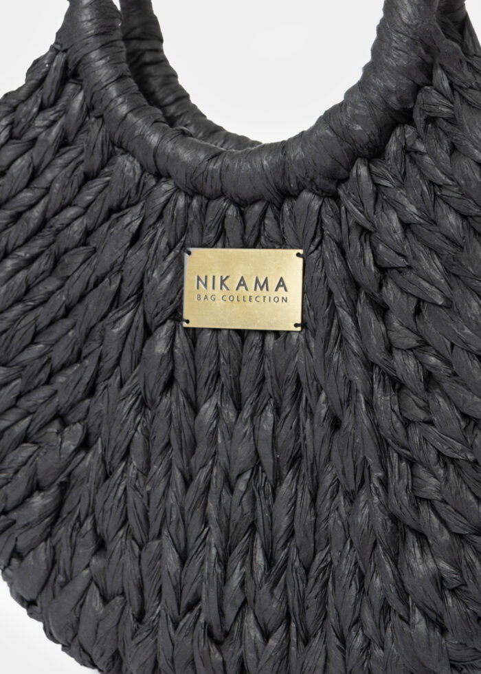 Black Mini Knitted Bag - Image 3
