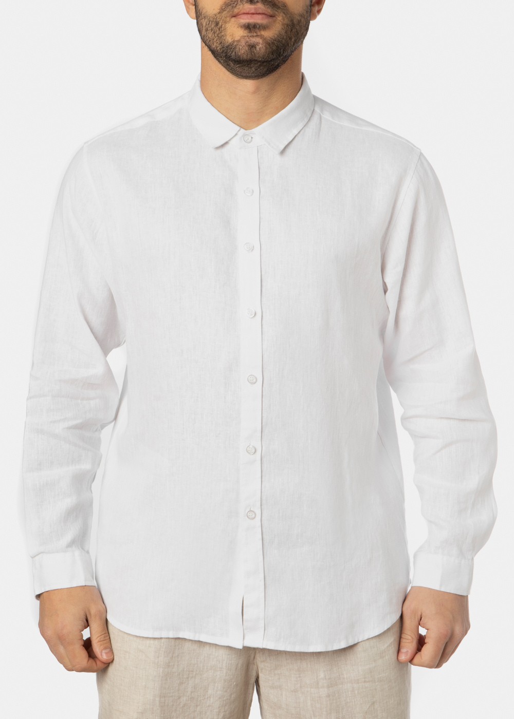 100% Linen White Shirt 100% Linen White Shirt - Image 1