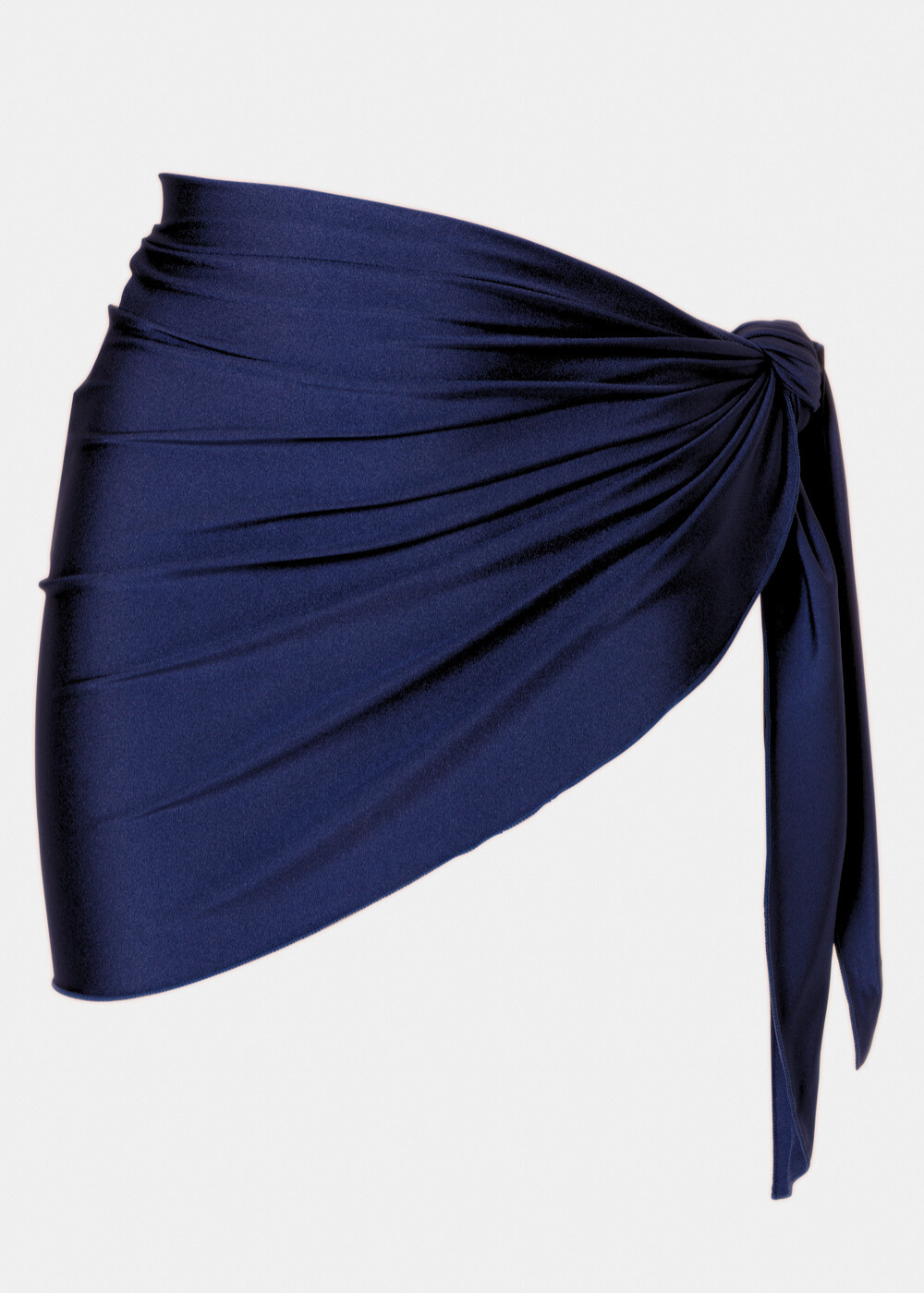 PARSW20.1 Dark Navy Blue Dacron Mini Pareo - Image 1