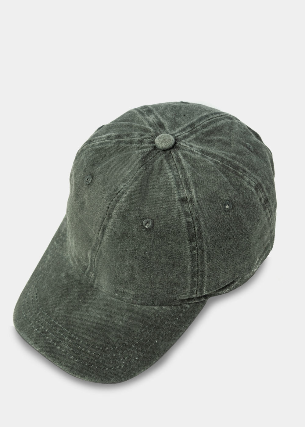 PJ04D Washed Cotton Twill Cap - Dark Green - Image 1