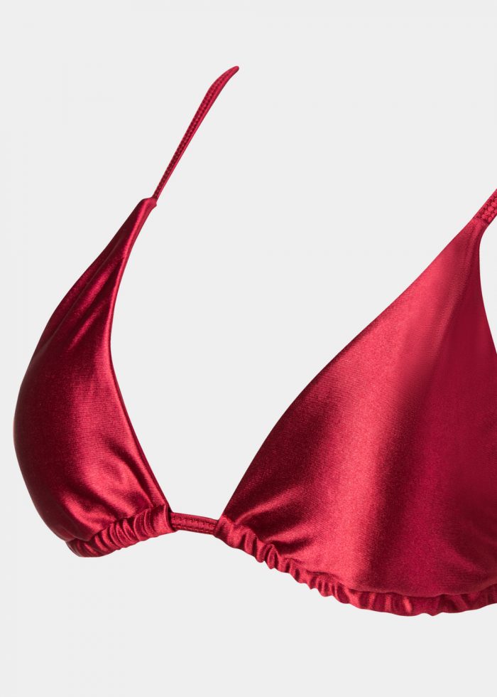 Mykonos Bikini Top - Burgundy Glowy - Image 2