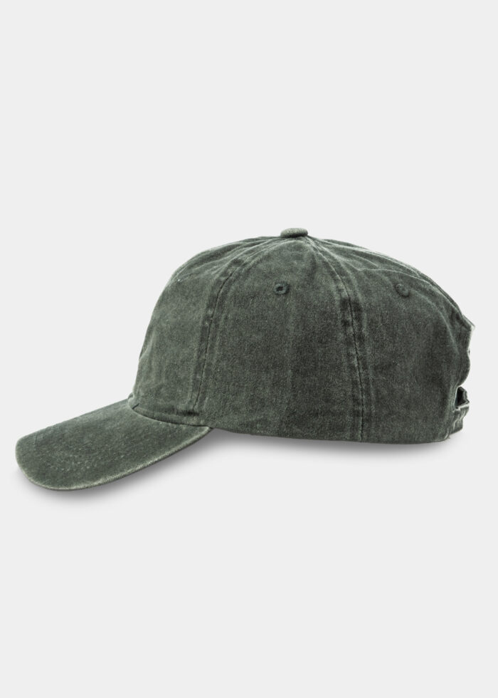 Washed Cotton Twill Cap - Dark Green - Image 2