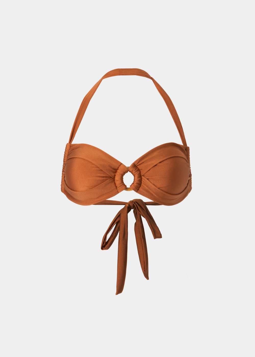 _Swimwear 26' tops 3 Sardinia Bikini Top - Terracotta Dacron - Image 1