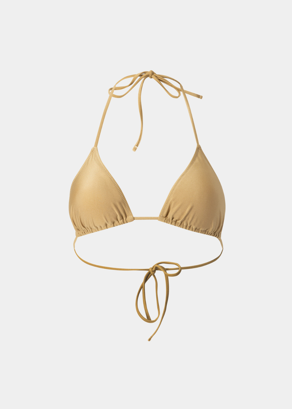 _Swimwear 26' tops8 Ibiza Bikini Top - Gold Sand Dacron - Image 1