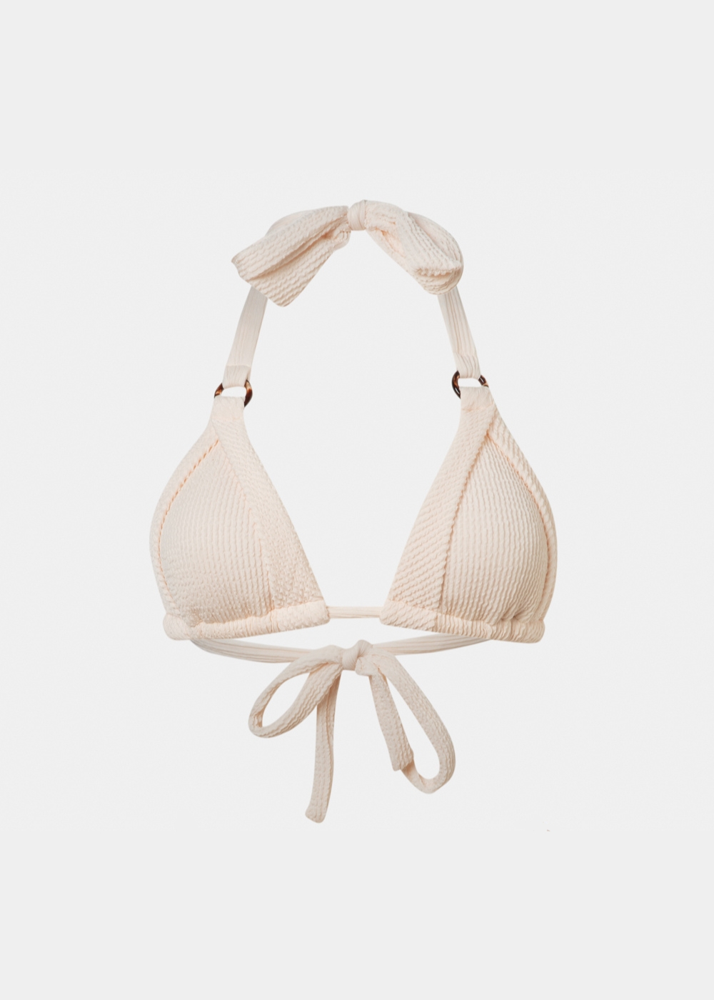 Capri Bikini Top - Cream Crinkle Capri Bikini Top - Cream Crinkle - Image 1