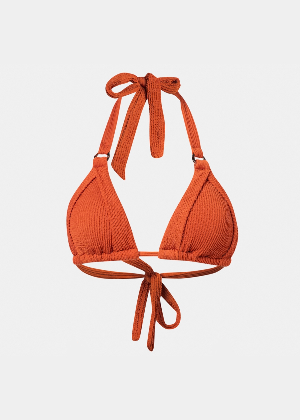 Capri Bikini Top - Dusty Red Crinkle Capri Bikini Top - Dusty Red Crinkle - Image 1