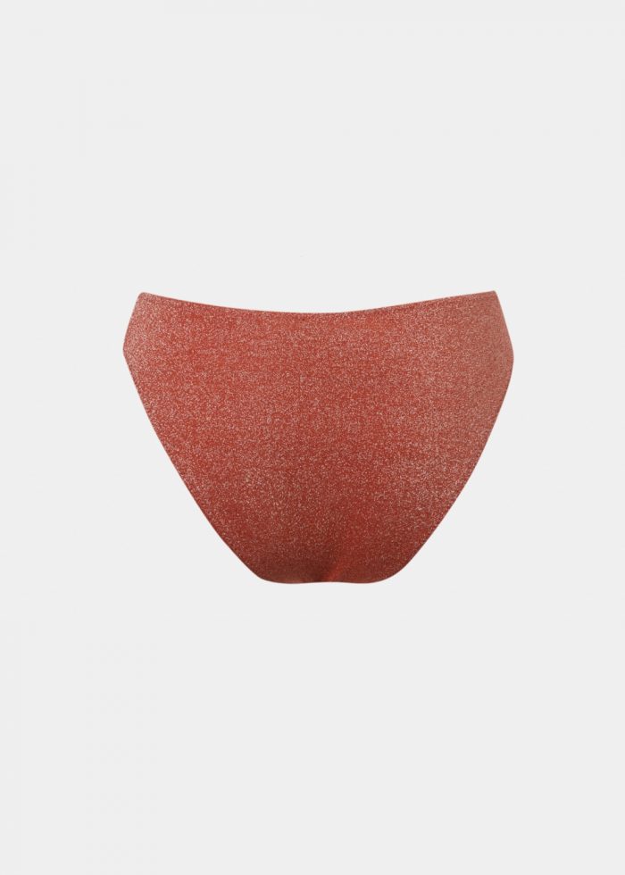 Saint Tropez Bikini Bottom - Orange Shimmer - Image 4