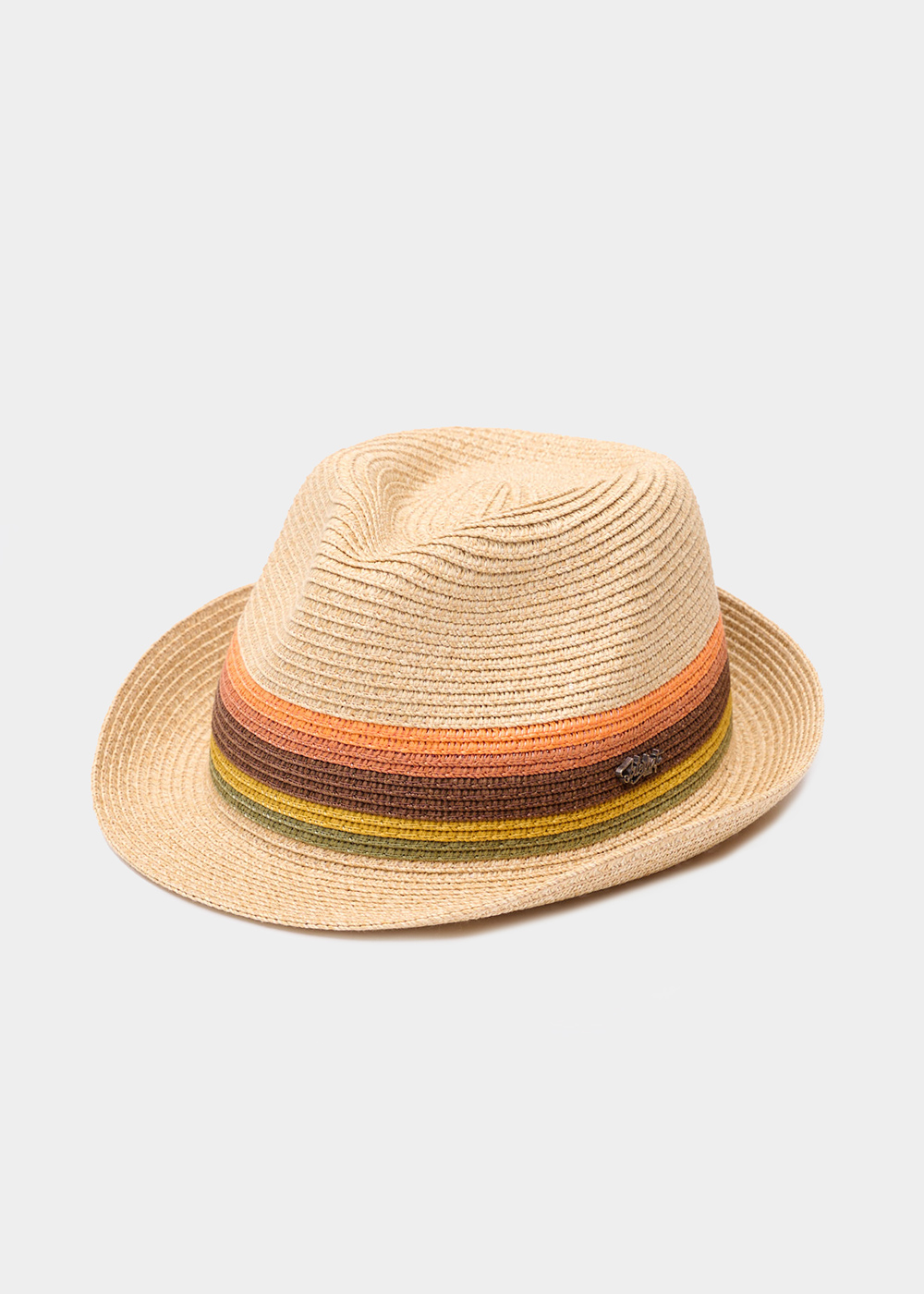 Beige fedora with raindow details Beige fedora with raindow details - Image 1