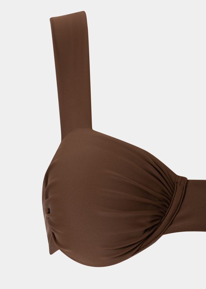 Tulum Bikini Top - Dark Chocolate Dacron - Image 4