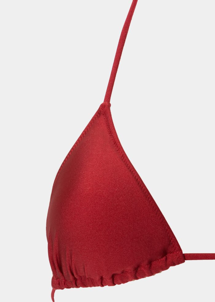 Ibiza Bikini Top - Burgundy Dacron - Image 2