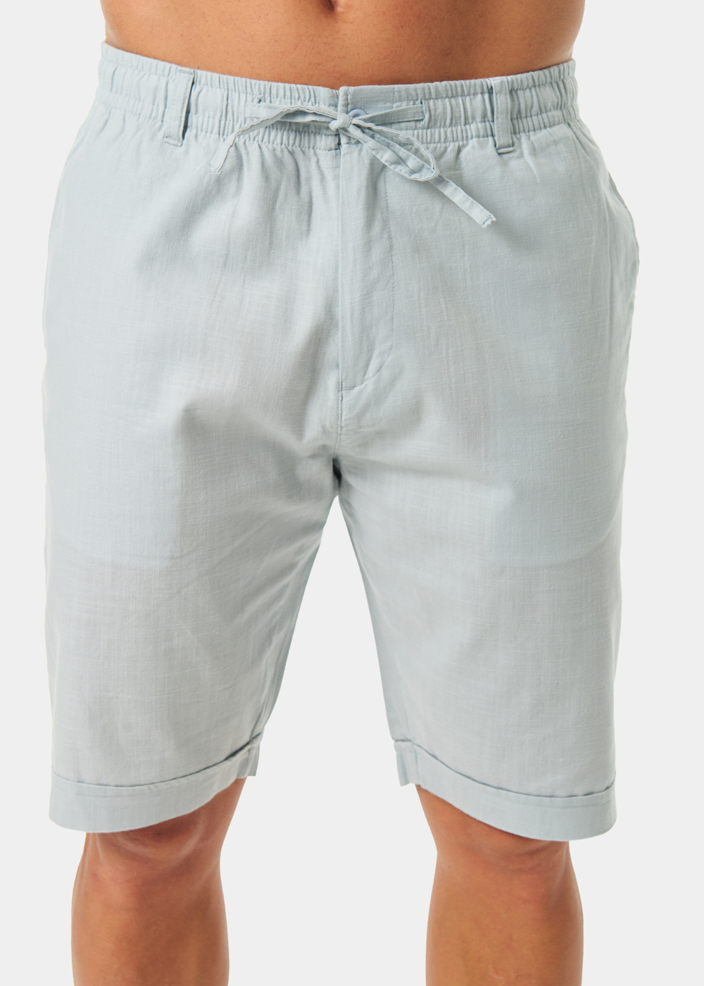 nikama 732 100% Cotton Dusty Blue Shorts - Image 1