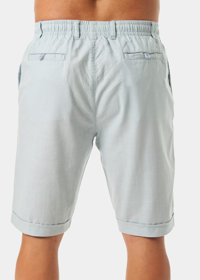 100% Cotton Dusty Blue Shorts - Image 2