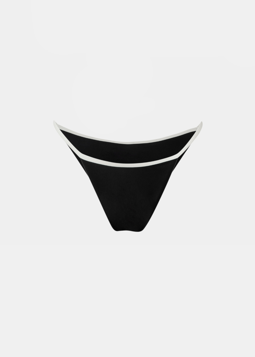 Mykonos Bikini Bottom - Black/Cream Dacron Mykonos Bikini Bottom - Black/Cream Dacron - Image 1
