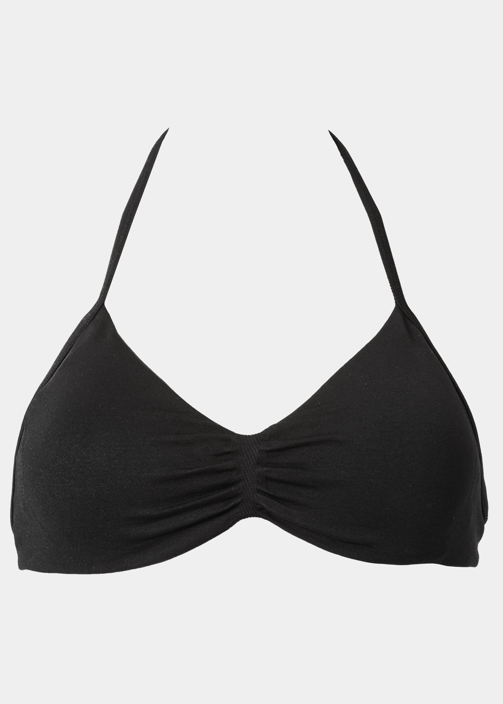 G28A0113 copy Black Seamless Halterneck Sports Bra - Image 1