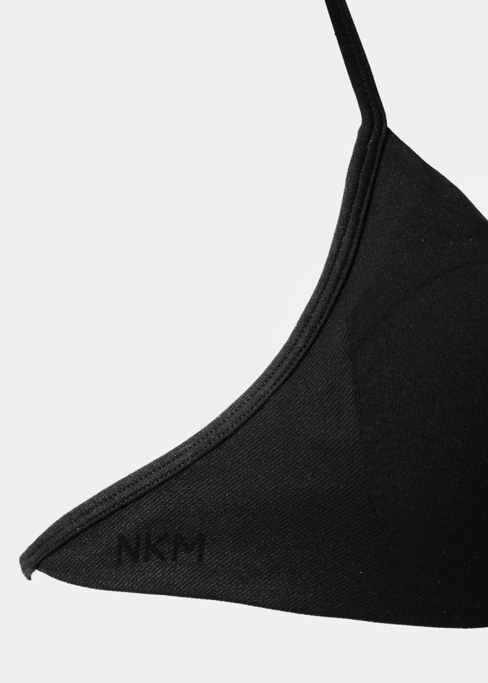 Black Seamless Halterneck Sports Bra - Image 2