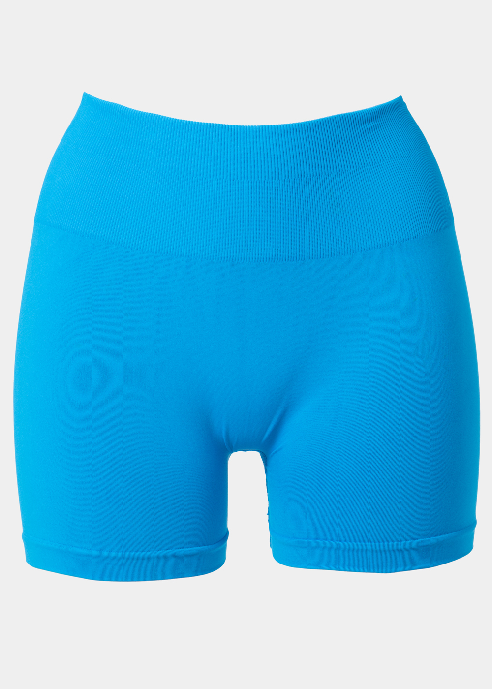 G28A0115 copy Ocean Blue Seamless Ruched Back Sports Shorts - Image 1