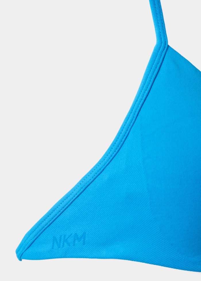 Ocean Blue Seamless Halterneck Sports Bra - Image 2
