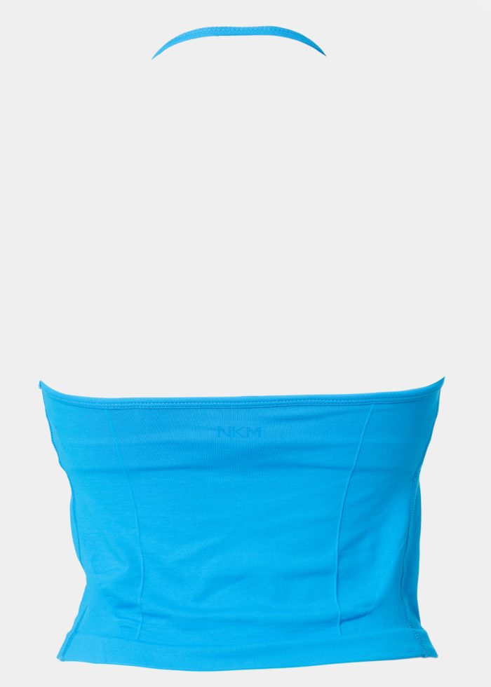 Ocean Blue Seamless Halter Top - Image 2