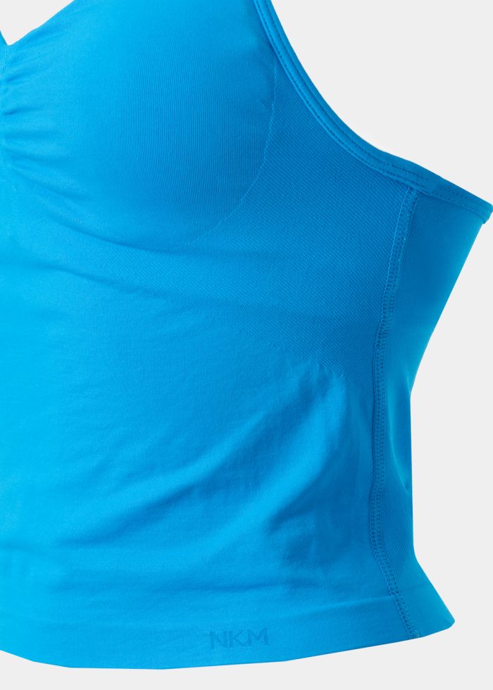 Ocean Blue Seamless Halter Top - Image 3