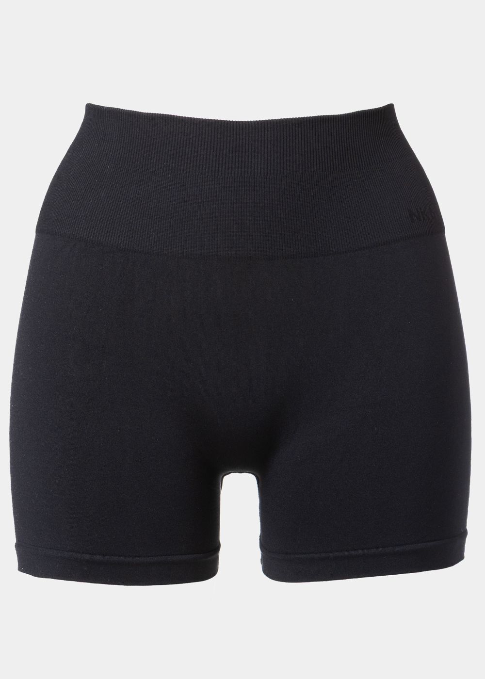 G28A0133 copy Black Seamless Ruched Back Sports Shorts - Image 1
