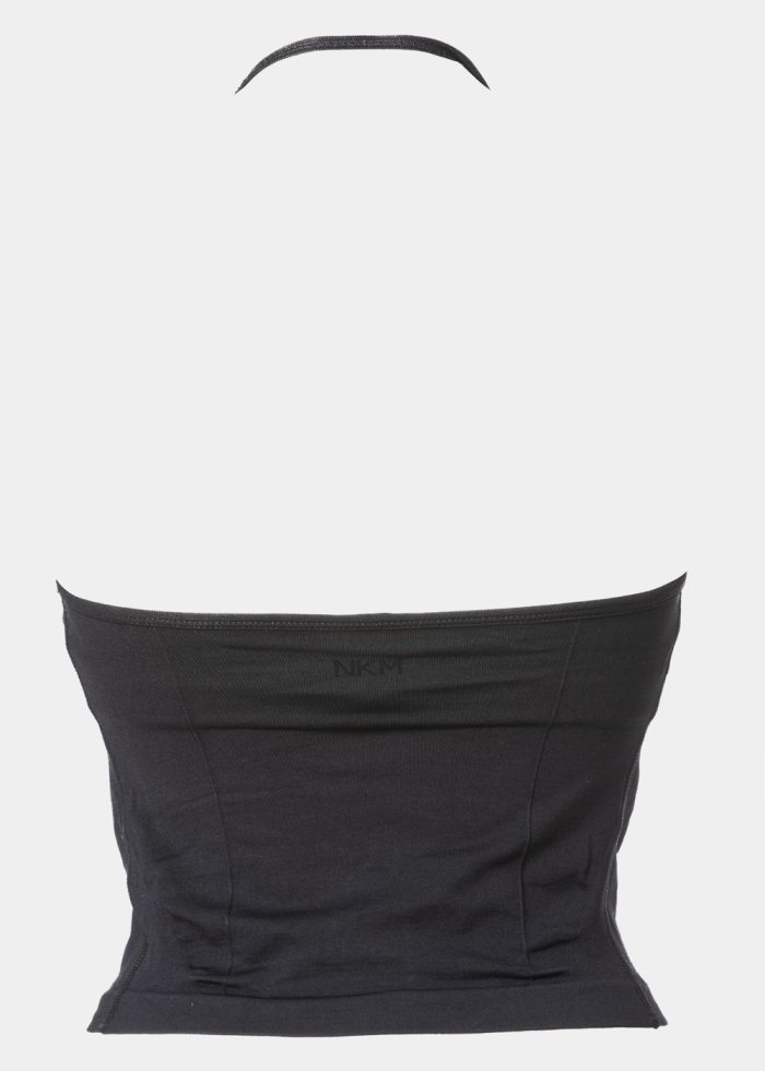 Black Seamless Halter Top - Image 2