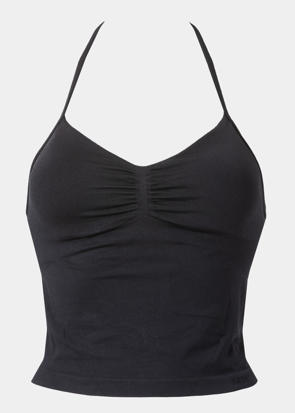 G28A0140 copy Black Seamless Halter Top - Image 1