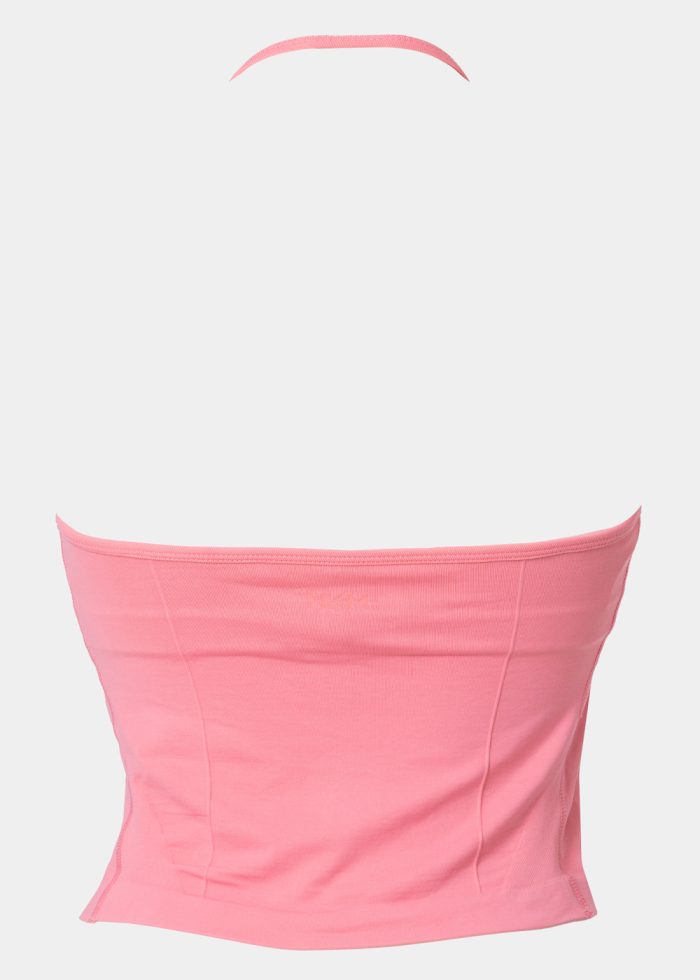 Pink Seamless Halter Top - Image 2